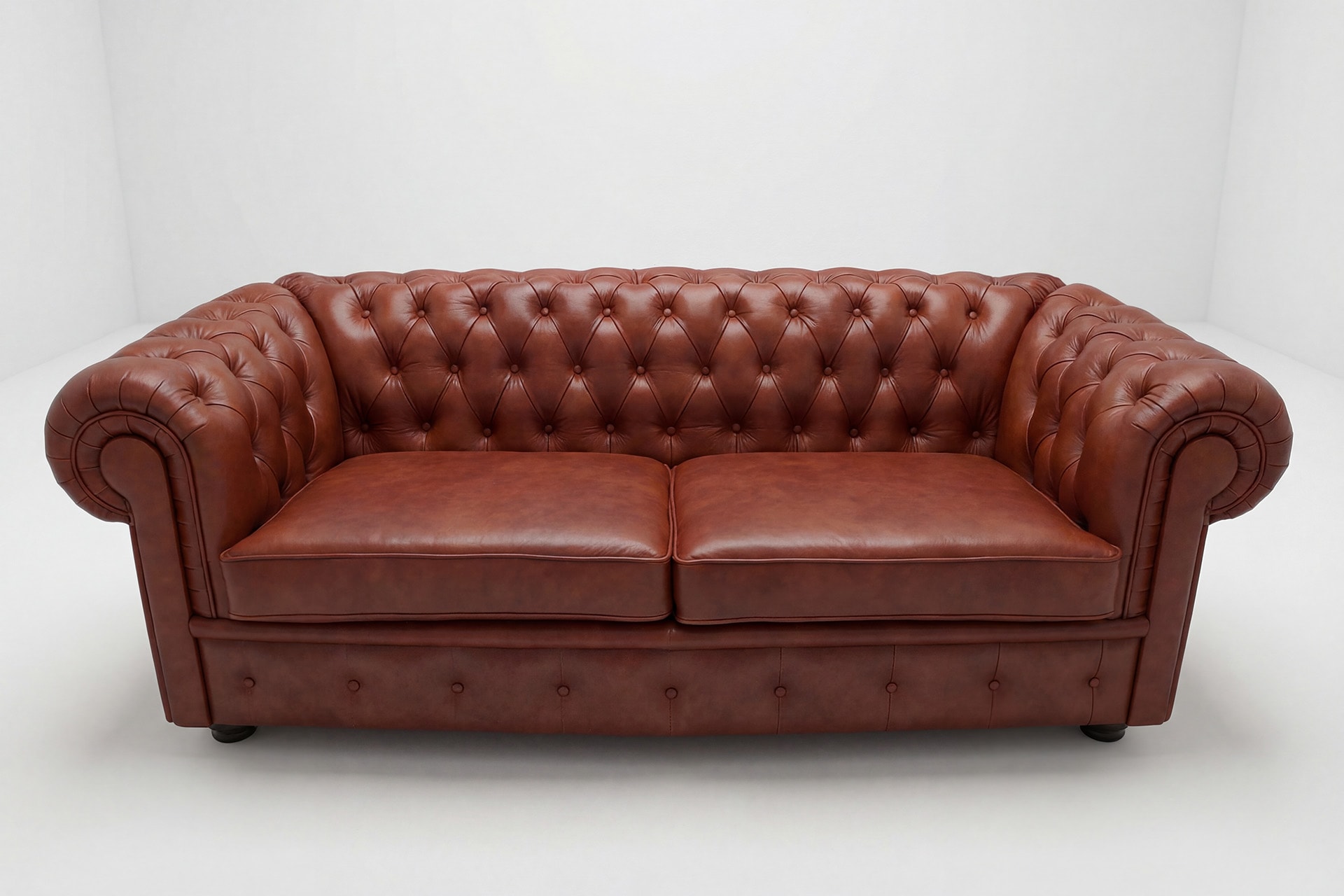 Klasyczny wypoczynek skórzany Chesterfield w salonie mebli w Rzeszowie